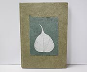 Notizbuch Bodhi silber oliv